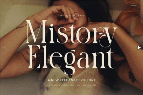 Mistory Elegant Font – Sophisticated Modern Serif from the Elegant Fonts Collection