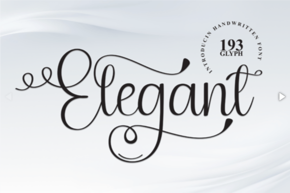 Elegant Font – Sweet Handwritten Typeface from the Elegant Fonts Collection