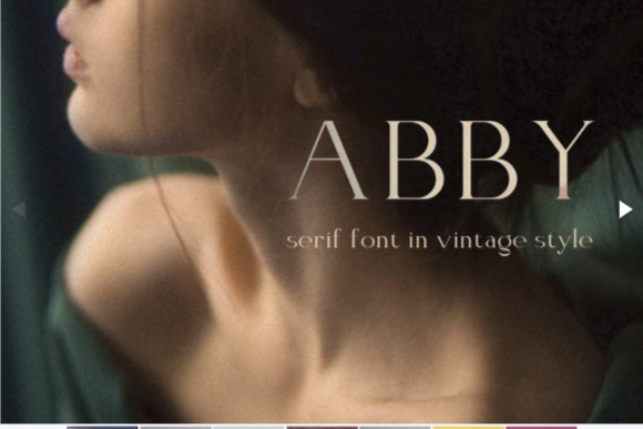Elegant Font Abby – Sophisticated Vintage-Inspired Typeface from the Elegant Fonts Collection