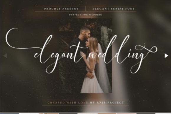 Elegant Wedding Font – Stylish Script for Elegant Fonts Collection