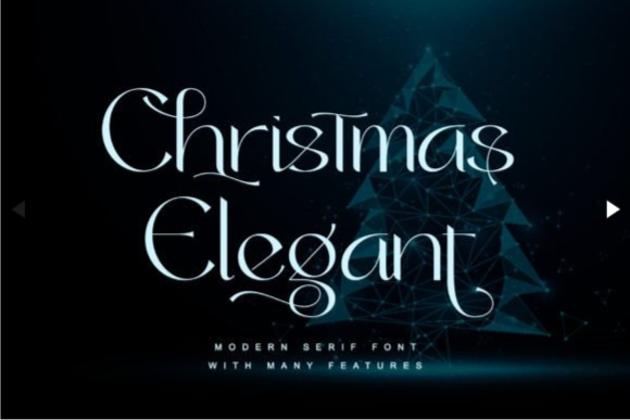 Christmas Elegant Font – Modern Serif from the Elegant Fonts Collection