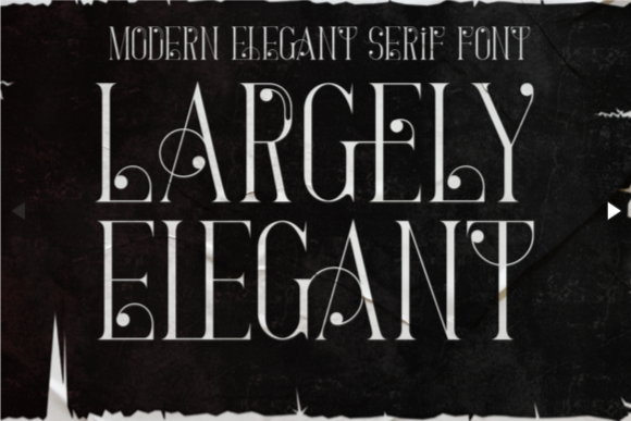 Largely Elegant Font – Luxury Clean Typeface from Elegant Fonts
